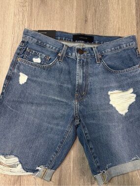 J Brand Relaxed Fit Eli Short Rigid Eco Wash Mens Distressed Blue Jean Shorts 31